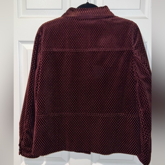 Vintage Allison Daley Velvet Textured Jacket Sz.10P - Picture 2 of 7